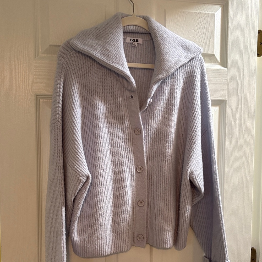 525 America Women's Light Blue Cardigan